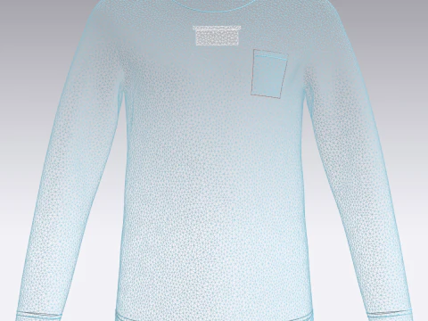 Kids - Printed Sweatshirt 3D Model