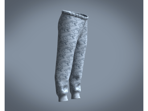 Kids - Printed Jogger 3D Model
