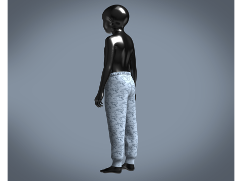 Kids - Printed Jogger 3D Model