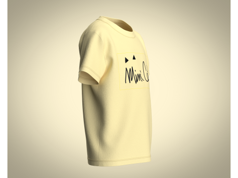 Kids T-Shirt Mini Cat Modèle 3D
