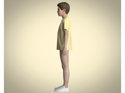 Kids T-Shirt Mini Cat Modèle 3D