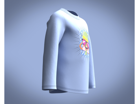 Kids - Print Sweatshirt Modèle 3D