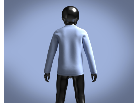 Kids - Print Sweatshirt Modèle 3D