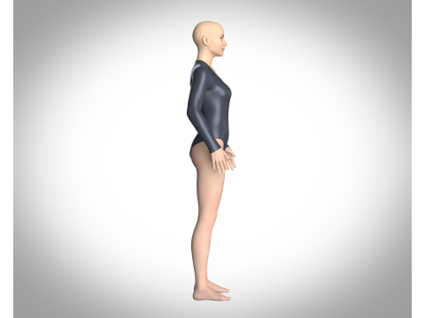 Ladies Bodysuit With Genesis 8 3D Model