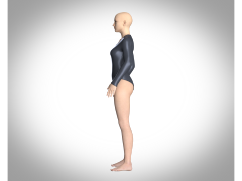 Ladies Bodysuit With Genesis 8 3D Model