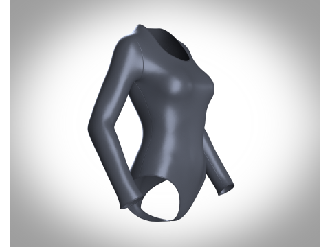 Ladies Bodysuit With Genesis 8 3D Model
