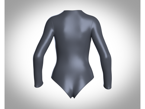 Ladies Bodysuit With Genesis 8 3D Model