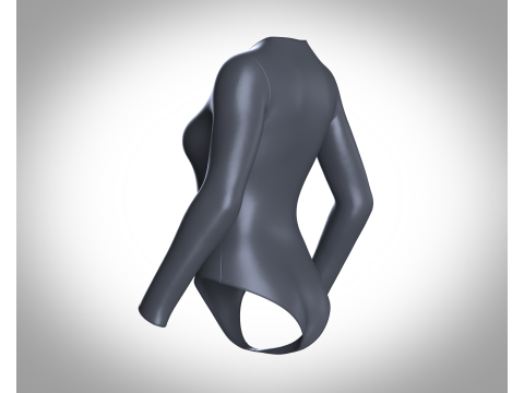 Ladies Bodysuit With Genesis 8 3D Model