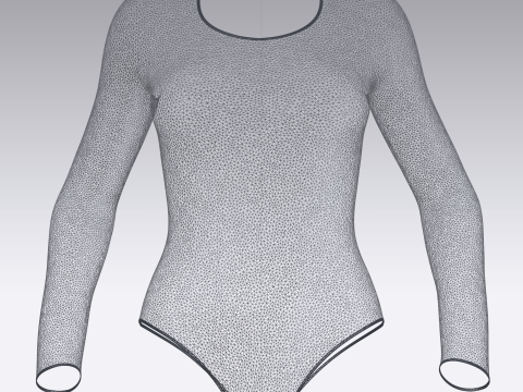 Ladies Bodysuit With Genesis 8 3D Model