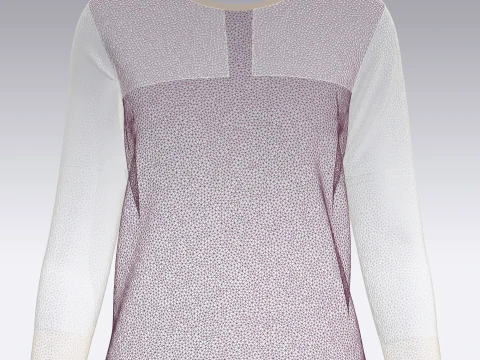 Ladies Long Sleeve Tshirt 3D Model