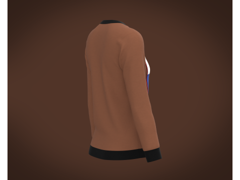 Ladies Long Sleeve Tops 3D Model