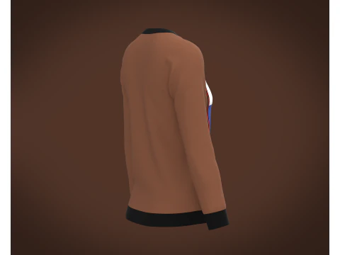 Ladies Long Sleeve Tops 3D Model