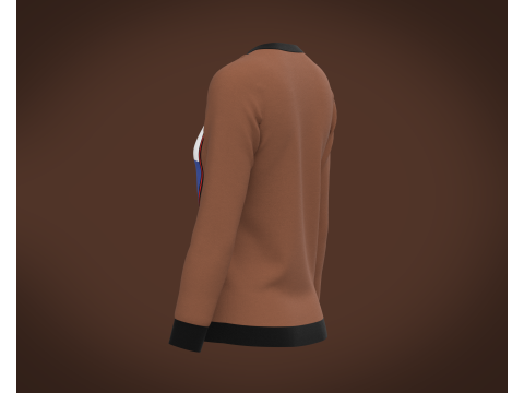 Ladies Long Sleeve Tops 3D Model