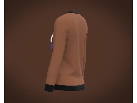 Ladies Long Sleeve Tops 3D Model