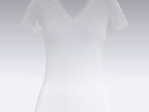 Girls 6 Types T-Shirt Pack 3D Model