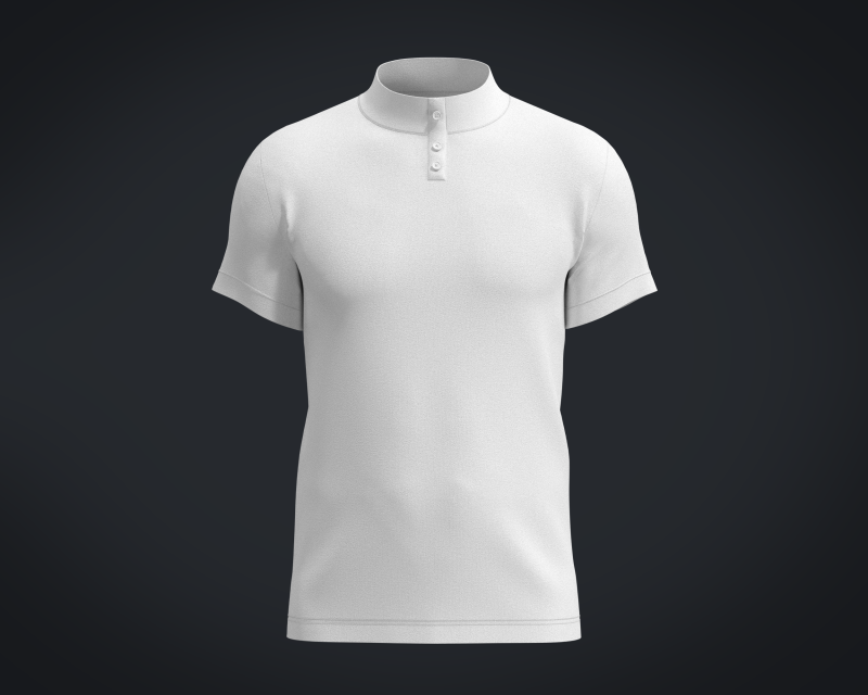 High Neck T-shirt Model 3D .c4d .max .obj .3ds .fbx .stl .blend 