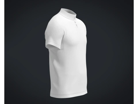High Neck T-shirt 3D Model
