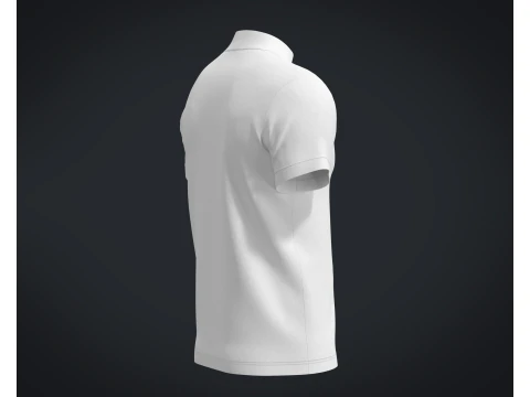High Neck T-shirt 3D Model