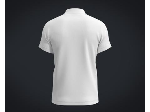 High Neck T-shirt Model 3D