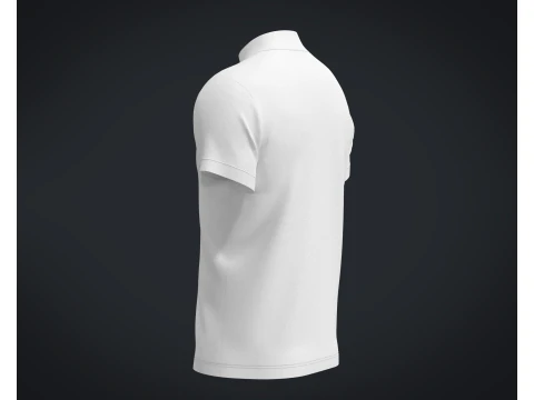 High Neck T-shirt 3D Model
