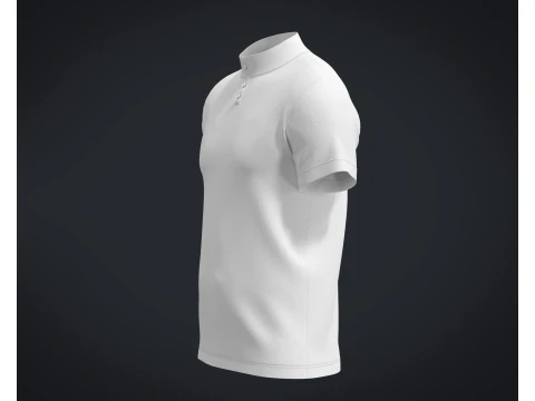 High Neck T-shirt 3D Model
