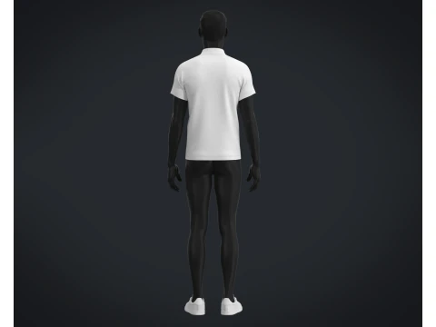 High Neck T-shirt 3D Model