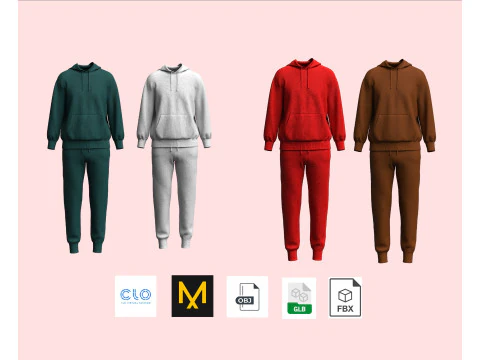 Moletom E Jogger - Colorway Modelo 3D