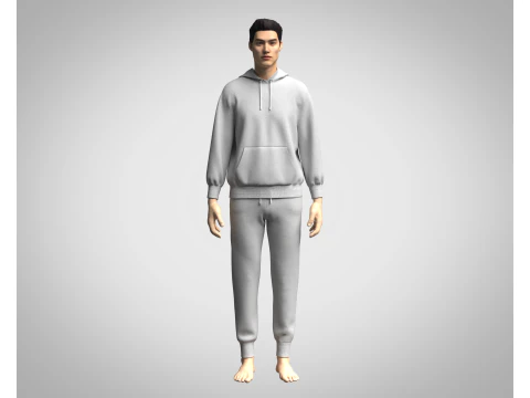 Hoodie And Jogger - Colorway 3D Model