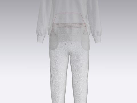 Hoodie And Jogger - Colorway 3Dモデル
