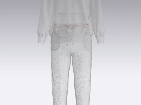 Hoodie And Jogger - Colorway 3D Model