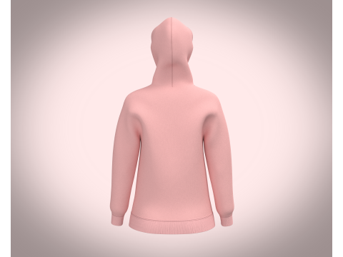 Ladies Pink Hoodie with jogger 3D 模型
