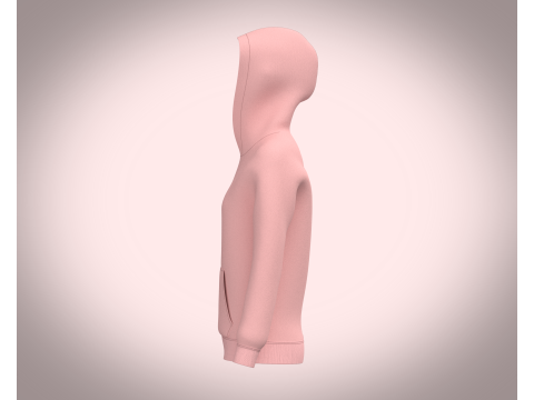 Ladies Pink Hoodie with jogger 3D 模型