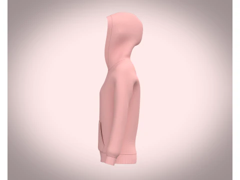 Ladies Pink Hoodie with jogger 3D Model