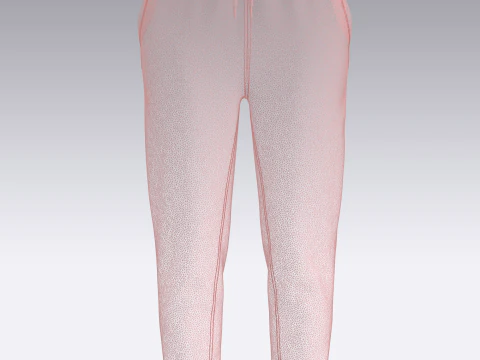 Ladies Pink Hoodie with jogger 3D Model