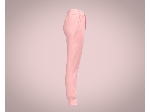Ladies Pink Hoodie with jogger 3D 模型