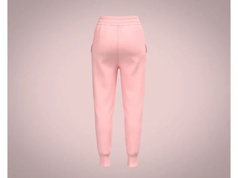 Ladies Pink Hoodie with jogger 3D Model