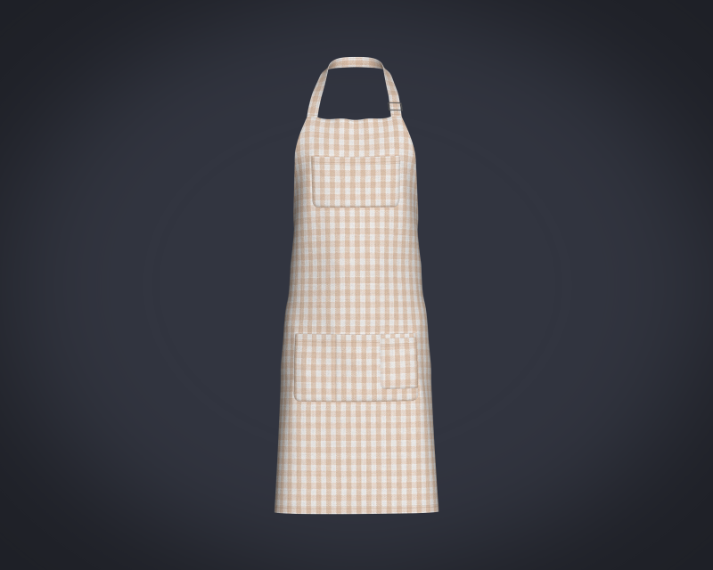 Apron - Checked 3D-Modell .c4d .max .obj .3ds .fbx .stl .blend 
