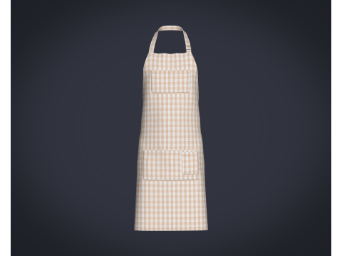 Apron - Checked 3Dモデル