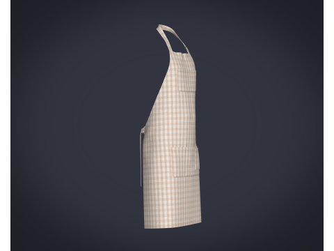 Apron - Checked 3D-Modell