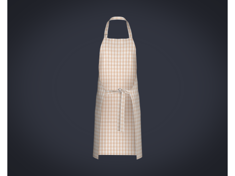 Apron - Checked 3D-Modell