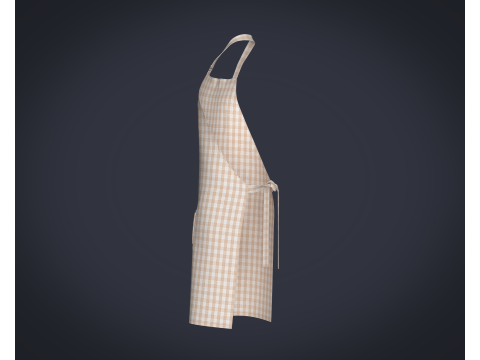 Apron - Checked 3D-Modell
