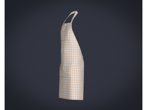 Apron - Checked 3D-Modell