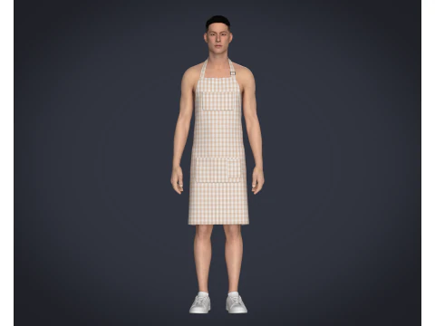 Apron - Checked 3D Model