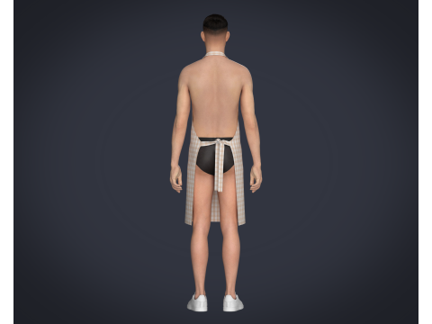 Apron - Checked 3D-Modell