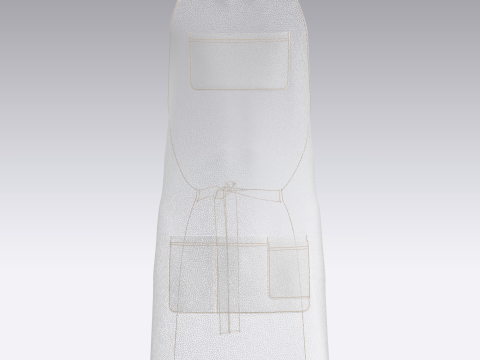 Apron - Checked 3D-Modell