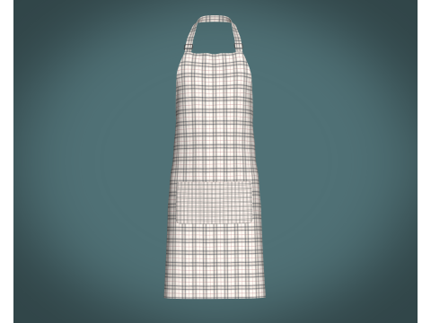 Apron - Checked V2 3D Model