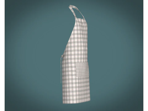 Apron - Checked V2 3D Model