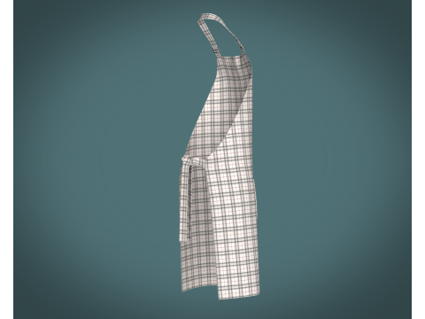 Apron - Checked V2 3Dモデル