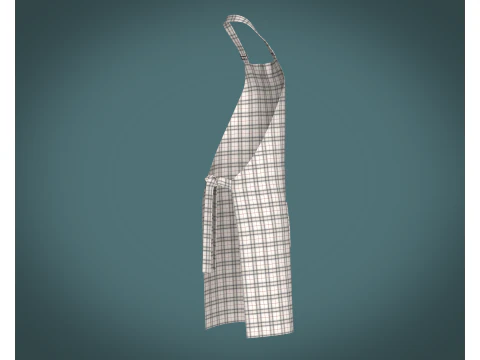 Apron - Checked V2 3D Model