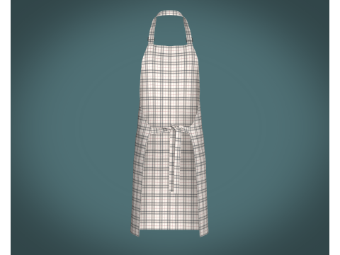 Apron - Checked V2 3Dモデル